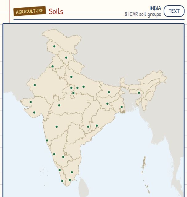 Soils of India map